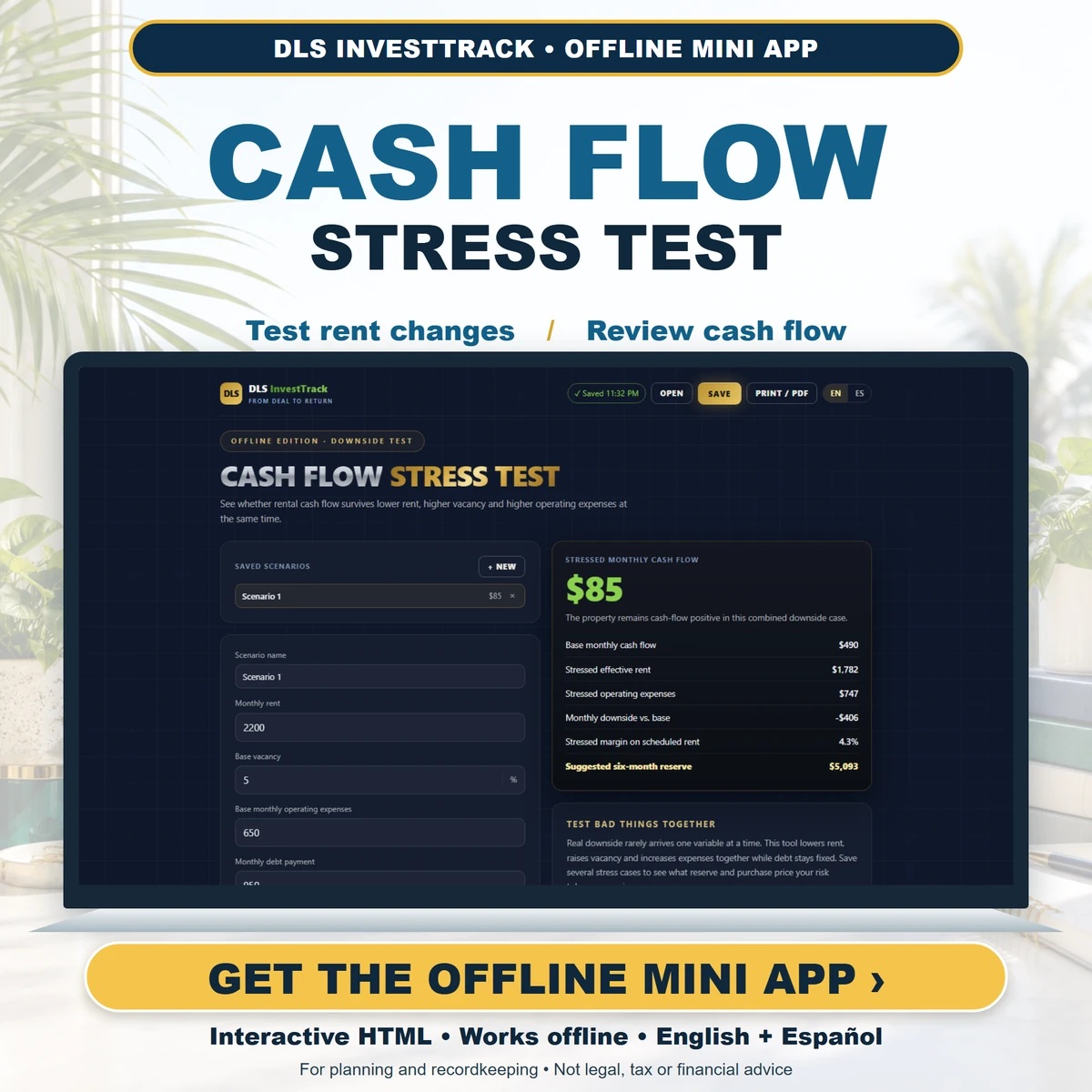 Cash Flow Stress Test