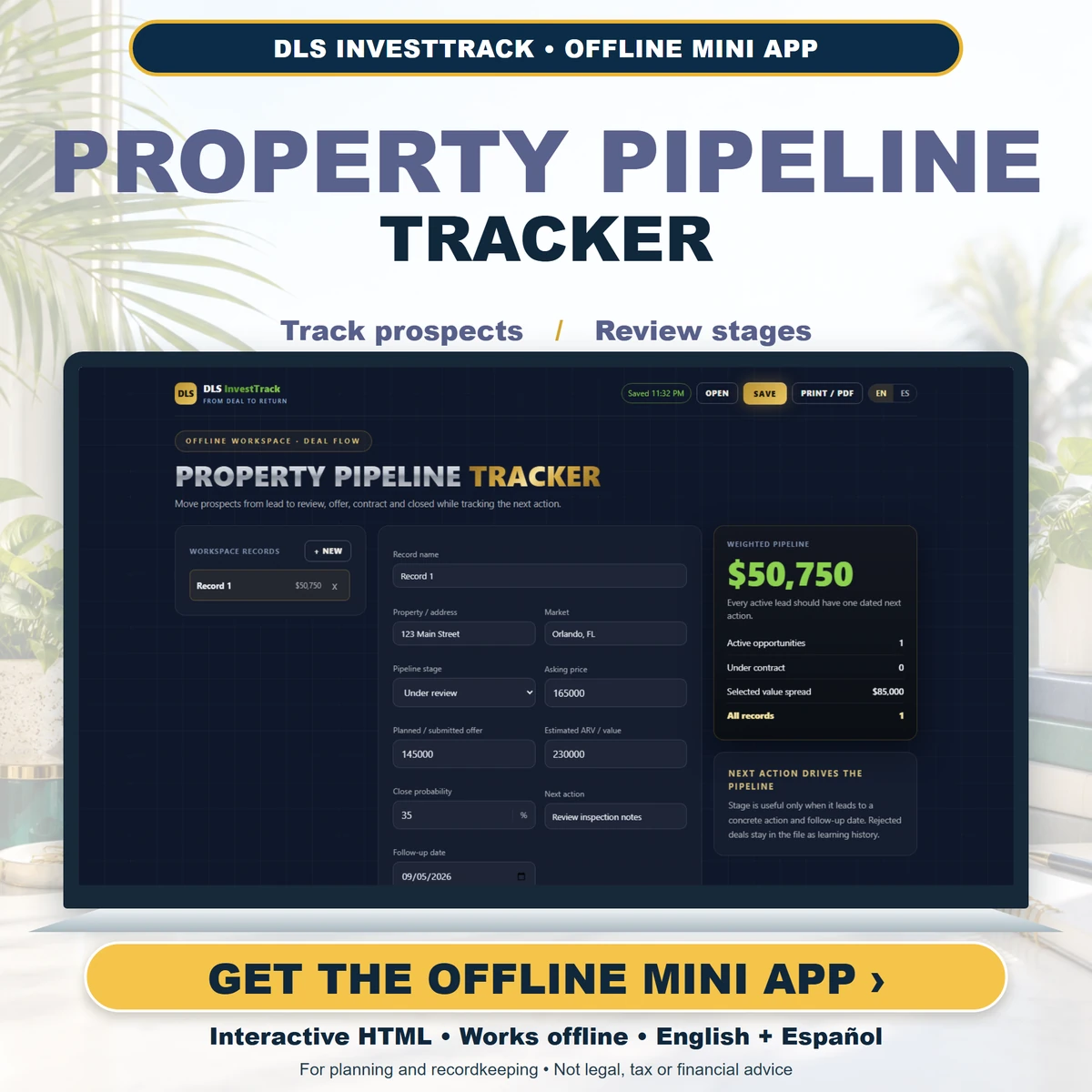 Property Pipeline Tracker