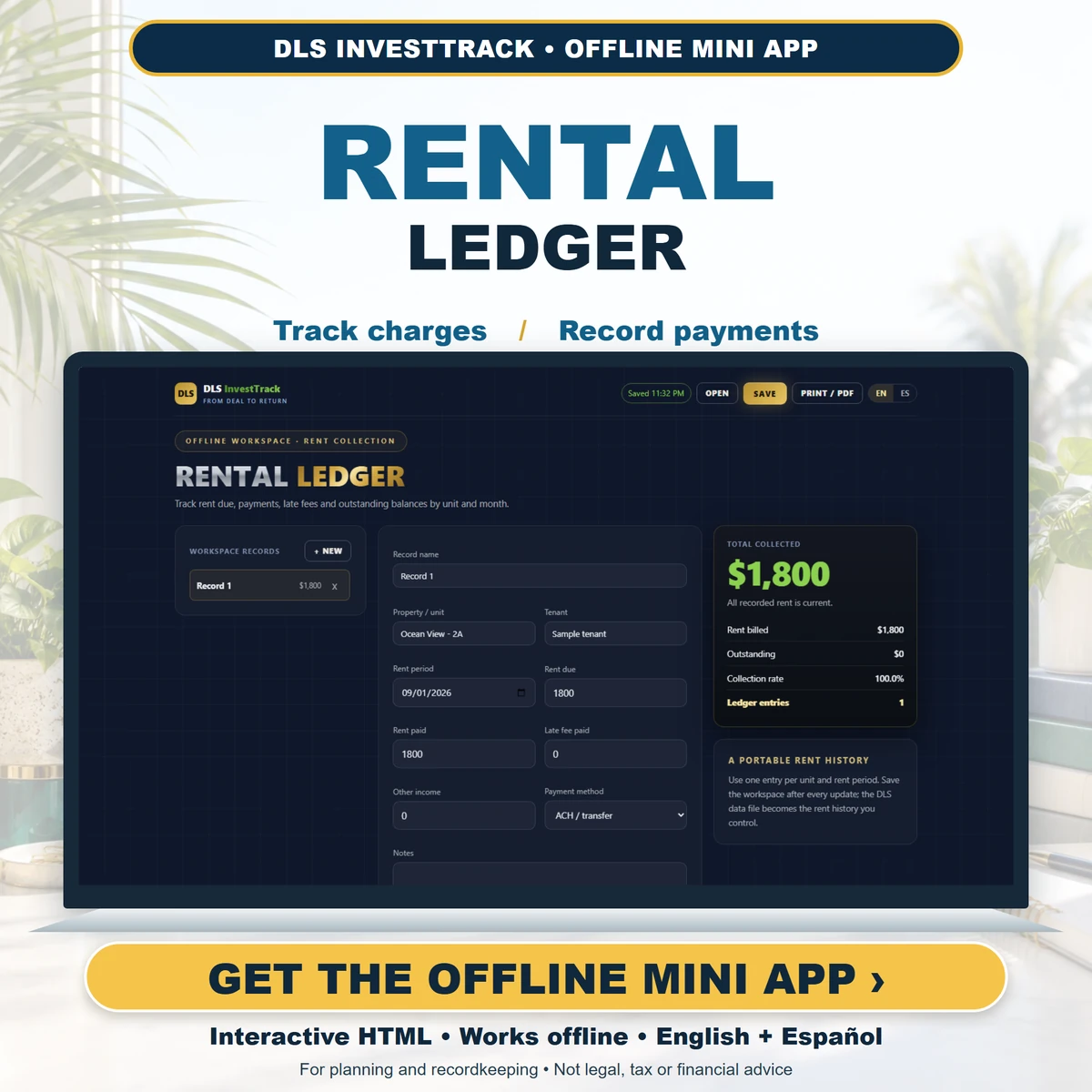 Rental Ledger